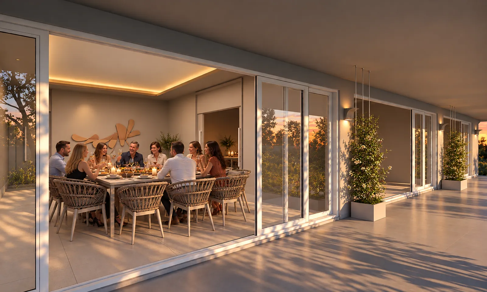 Salón con parrillas de Torre 5