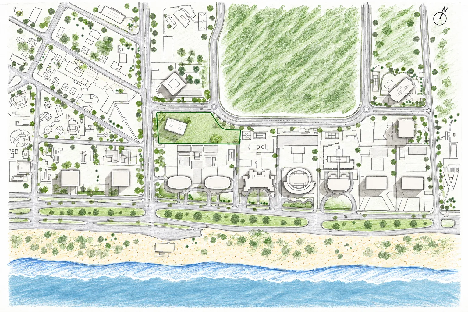 Mapa de ubicación de Torre 5 — Playa Brava, Punta del Este